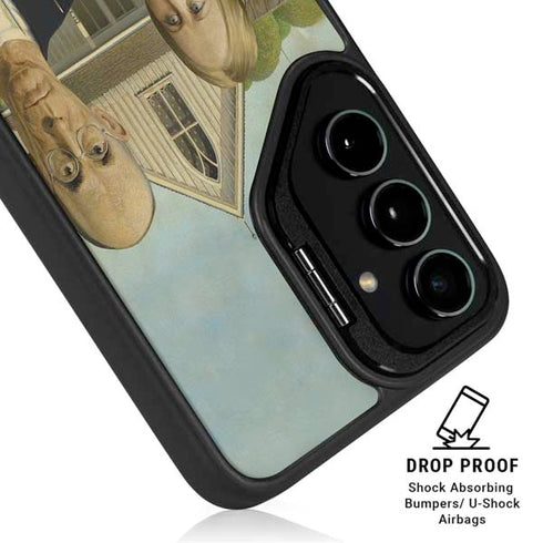Grant Wood American Gothic Galaxy S25 Ultra Kickstand Case
